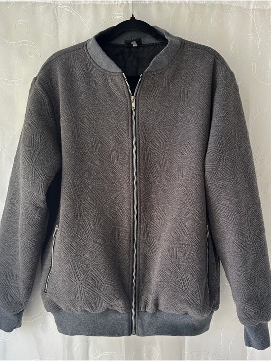 Truppd Other - Gray Men’s Bomber Jacket - Classic Zip Front